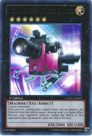 Number 25 Force Focus GAOV EN045 Ultra Rare 1st Edition Number 25 Force Focus GAOV EN045 Ultra Rare 1st Edition