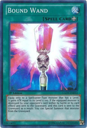 BOUND WAND GAOV-EN051 1st EDITION 2012 SERIES SUPER RARE YTCG