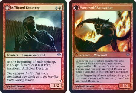 Afflicted Deserter Werewolf Ransacker Foil Dark Ascension Foil Singles Afflicted Deserter Werewolf Ransacker Foil Dark Ascension Foil Singles