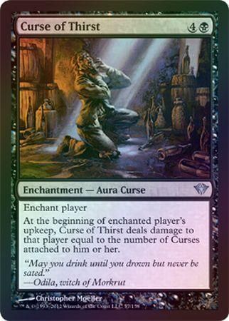 Curse of Thirst Foil Dark Ascension Foil Singles Curse of Thirst Foil Dark Ascension Foil Singles