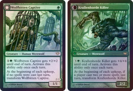 Wolfbitten Captive Krallenhorde Killer Foil Dark Ascension Foil Singles Wolfbitten Captive Krallenhorde Killer Foil Dark Ascension Foil Singles