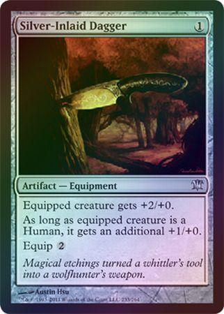 Silver Inlaid Dagger Foil Silver Inlaid Dagger Foil