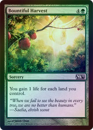 Bountiful Harvest Foil Magic 2012 M12 Foil Singles Bountiful Harvest Foil Magic 2012 M12 Foil Singles