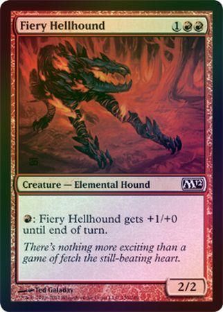 Fiery Hellhound Foil Magic 2012 M12 Foil Singles Fiery Hellhound Foil Magic 2012 M12 Foil Singles