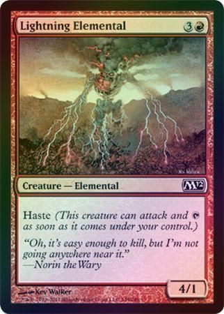Lightning Elemental Foil Magic 2012 M12 Foil Singles Lightning Elemental Foil Magic 2012 M12 Foil Singles