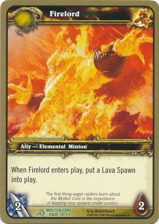 Firelord Molten Core Raid 34 53 Uncommon WoW Molten Core Raid Deck Singles Firelord Molten Core Raid 34 53 Uncommon WoW Molten Core Raid Deck Singles