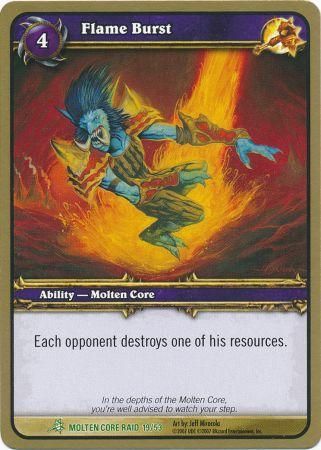 Flame Burst Molten Core Raid 19 53 Uncommon WoW Molten Core Raid Deck Singles Flame Burst Molten Core Raid 19 53 Uncommon WoW Molten Core Raid Deck Singles
