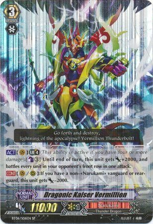 Dragonic Kaiser Vermillion BT06 S06EN Special Parallel SP Dragonic Kaiser Vermillion BT06 S06EN Special Parallel SP