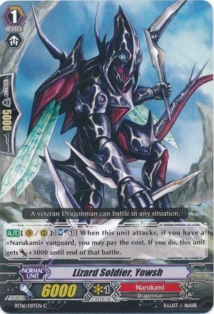 Lizard Soldier Yowsh BT06 097EN Common C Vol 6 Breaker of Limits Singles Lizard Soldier Yowsh BT06 097EN Common C Vol 6 Breaker of Limits Singles