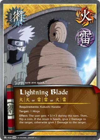 Lightning Blade 928 Uncommon Naruto Kage Summit Lightning Blade 928 Uncommon Naruto Kage Summit