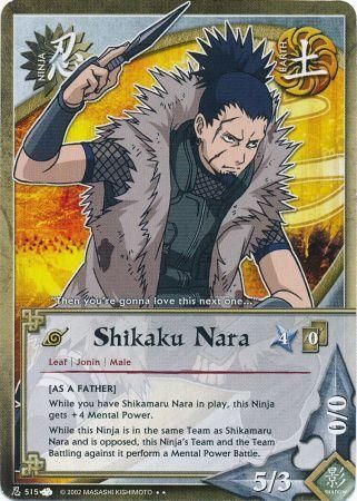 Shikaku Nara As A Father 515 Starter Rare Naruto CCG Promos Shikaku Nara As A Father 515 Starter Rare Naruto CCG Promos