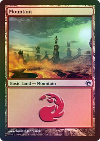 Mountain 244 Foil Scars of Mirrodin Foil Singles Mountain 244 Foil Scars of Mirrodin Foil Singles