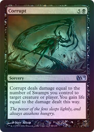Corrupt Foil Magic 2011 M11 Foil Singles Corrupt Foil Magic 2011 M11 Foil Singles