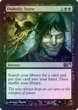 Diabolic Tutor Foil Magic 2011 M11 Foil Singles Diabolic Tutor Foil Magic 2011 M11 Foil Singles
