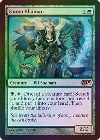 Fauna Shaman Foil Magic 2011 M11 Foil Singles Fauna Shaman Foil Magic 2011 M11 Foil Singles