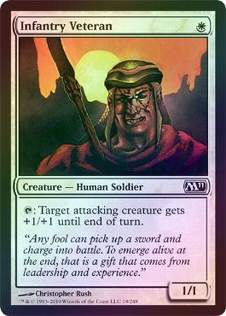 Infantry Veteran Foil Magic 2011 M11 Foil Singles Infantry Veteran Foil Magic 2011 M11 Foil Singles
