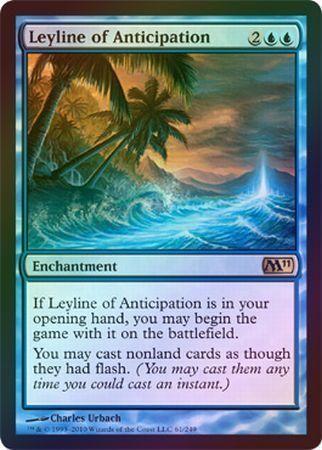 Leyline of Anticipation Foil Magic 2011 M11 Foil Singles Leyline of Anticipation Foil Magic 2011 M11 Foil Singles