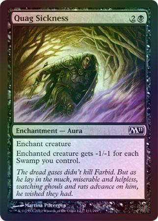 Quag Sickness Foil Magic 2011 M11 Foil Singles Quag Sickness Foil Magic 2011 M11 Foil Singles