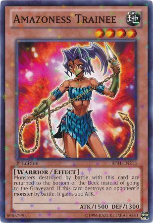 Amazoness Trainee BP01 EN213 Starfoil Rare 1st Edition Amazoness Trainee BP01 EN213 Starfoil Rare 1st Edition