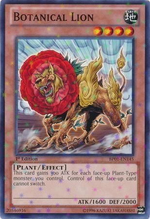 Botanical Lion BP01 EN145 Starfoil Rare 1st Edition Botanical Lion BP01 EN145 Starfoil Rare 1st Edition