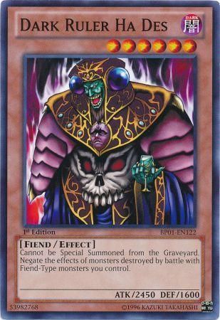 Dark Ruler Ha Des BP01 EN122 Common 1st Edition Dark Ruler Ha Des BP01 EN122 Common 1st Edition