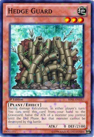 HEDGE GUARD BP01-EN157 1st EDITION 2012 SERIES STARFOIL RARE YTCG