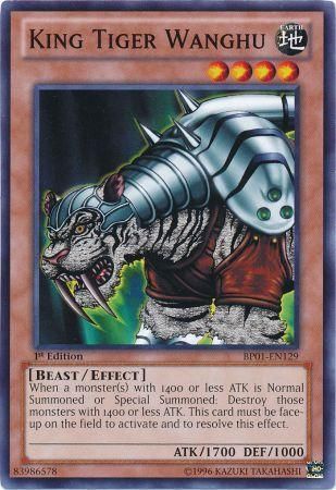 King Tiger Wanghu BP01 EN129 Common 1st Edition King Tiger Wanghu BP01 EN129 Common 1st Edition