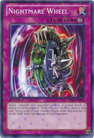 Nightmare Wheel BP01 EN096 Starfoil Rare 1st Edition Nightmare Wheel BP01 EN096 Starfoil Rare 1st Edition