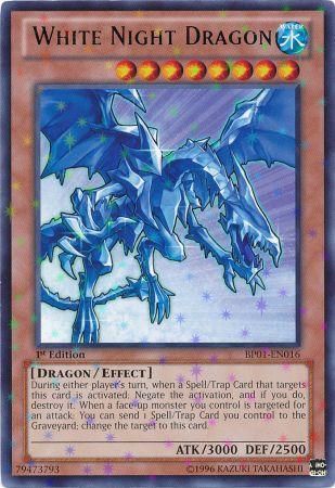 White Night Dragon BP01 EN016 Starfoil Rare 1st Edition White Night Dragon BP01 EN016 Starfoil Rare 1st Edition