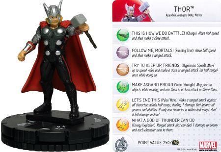 Heroclix Avengers Movie set Thor #200 Limited Edition figure w/card!