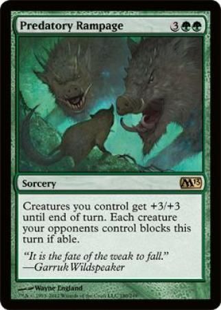 Predatory Rampage Magic 2013 M13 Singles Predatory Rampage Magic 2013 M13 Singles