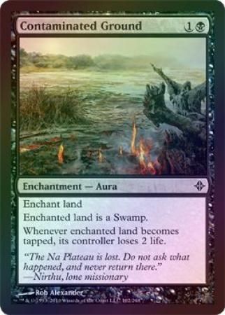 Contaminated Ground Foil Rise of the Eldrazi Foil Singles Contaminated Ground Foil Rise of the Eldrazi Foil Singles