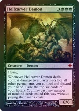 Hellcarver Demon - Rise of the Eldrazi Foil - Magic | TrollAndToad