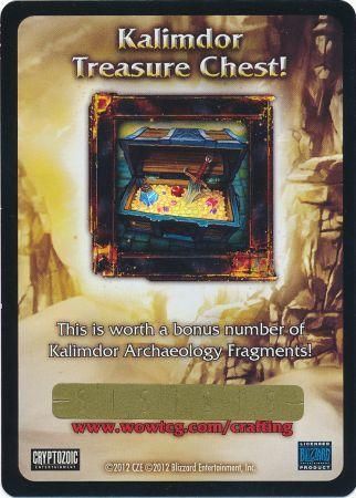 Kalimdor Treasure Chest Unscratched Fragment Card WoW Tomb of the Forgotten Kalimdor Treasure Chest Unscratched Fragment Card WoW Tomb of the Forgotten
