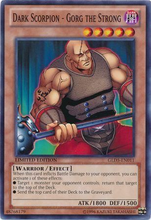 Dark Scorpion Gorg the Strong GLD5 EN011 Common Dark Scorpion Gorg the Strong GLD5 EN011 Common