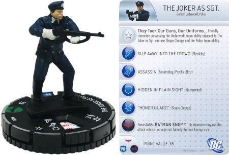 The Joker as Sgt 020 The Dark Knight Rises DC Heroclix DC Dark Knight Rises The Joker as Sgt 020 The Dark Knight Rises DC Heroclix DC Dark Knight Rises