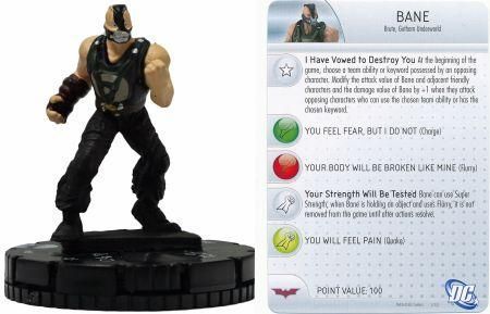 204 NM with Creased Card Heroclix: Bane DC The Dark Knight Rises DC Marvel M 