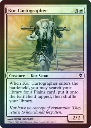 Kor Cartographer Foil Zendikar Foil Singles Kor Cartographer Foil Zendikar Foil Singles