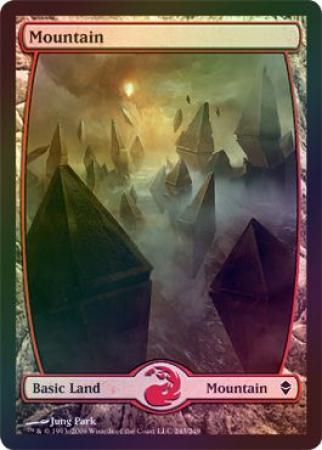 Mountain 243 Foil Zendikar Foil Singles Mountain 243 Foil Zendikar Foil Singles