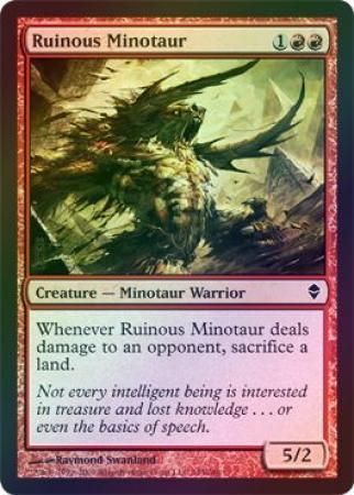 Ruinous Minotaur Foil Zendikar Foil Singles Ruinous Minotaur Foil Zendikar Foil Singles