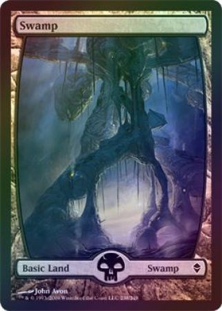 Swamp 238 Foil Zendikar Foil Singles Swamp 238 Foil Zendikar Foil Singles