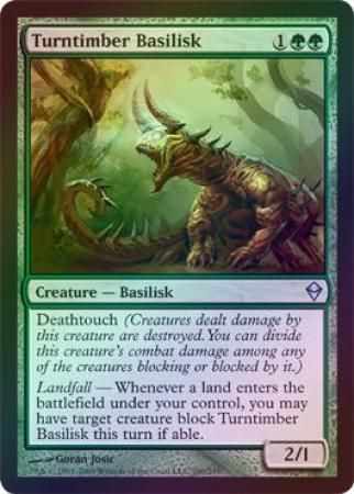 Turntimber Basilisk Foil Zendikar Foil Singles Turntimber Basilisk Foil Zendikar Foil Singles
