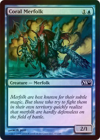 Coral Merfolk Foil Magic 2010 M10 Foil Singles Coral Merfolk Foil Magic 2010 M10 Foil Singles