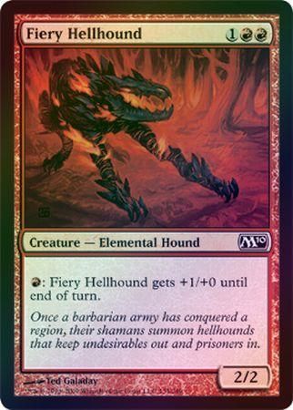 Fiery Hellhound Foil Magic 2010 M10 Foil Singles Fiery Hellhound Foil Magic 2010 M10 Foil Singles