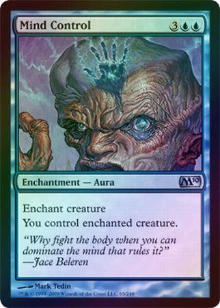 Mind Control Foil Magic 2010 M10 Foil Singles Mind Control Foil Magic 2010 M10 Foil Singles