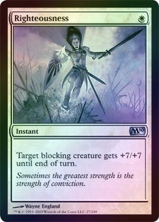 Righteousness Foil Magic 2010 M10 Foil Singles Righteousness Foil Magic 2010 M10 Foil Singles