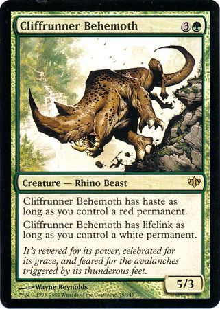 Cliffrunner Behemoth Foil Conflux Foil Singles Cliffrunner Behemoth Foil Conflux Foil Singles