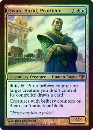 Gwafa Hazid Profiteer Foil Conflux Foil Singles Gwafa Hazid Profiteer Foil Conflux Foil Singles