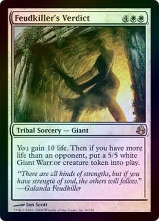 Feudkiller s Verdict Foil Morningtide Foil Singles Feudkiller s Verdict Foil Morningtide Foil Singles