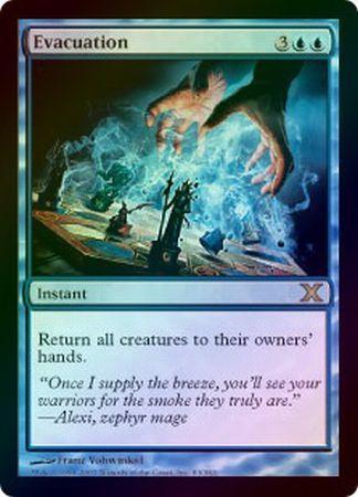 Evacuation Foil MTG 10th Edition Foil Singles Evacuation Foil MTG 10th Edition Foil Singles
